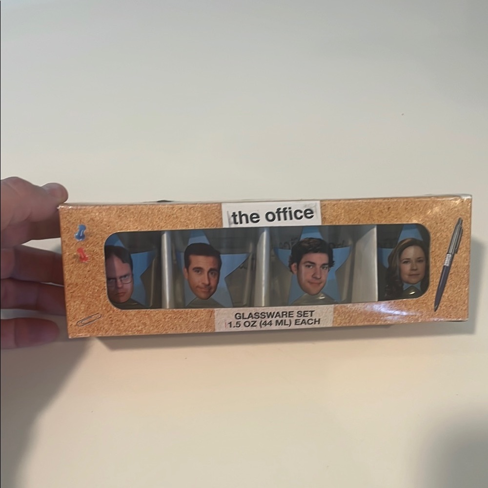 The Office Shot Glasses NWT